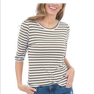 NWT Evy's Tree Ramona Top in Olive